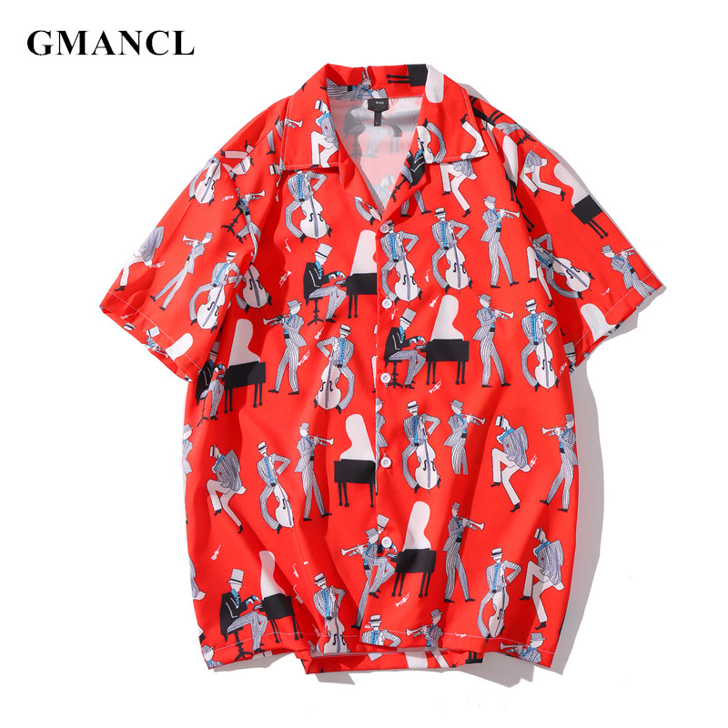 Streetwear Men personality printed Loose Shirt Fashion Hawaii Holiday male Casual Short sleeve summer Shirts Camisa Masculina, Photo color
Streetwear Men personality printed Loose Shirt Fashion Hawaii Holiday male Casual Short sleeve summer Shirts Camisa Masculina, Photo color