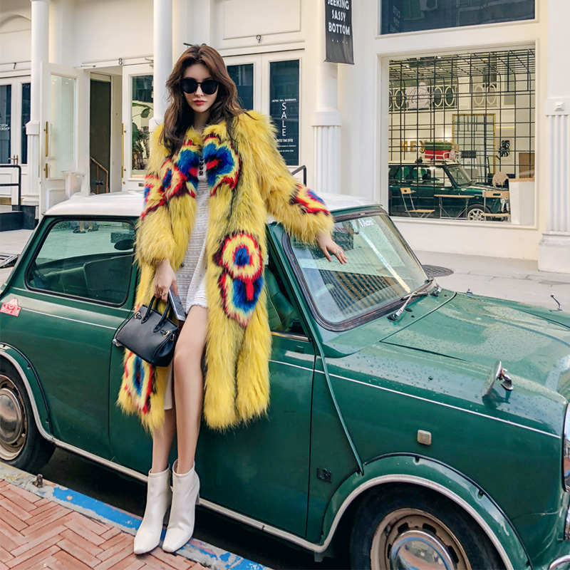 Winter Coat Women Real Fox Fur Coat Korean Fashion Long Real Fur for Women Clothes 2019 Manteau Femme YY891, Yellow
Winter Coat Women Real Fox Fur Coat Korean Fashion Long Real Fur for Women Clothes 2019 Manteau Femme YY891, Yellow