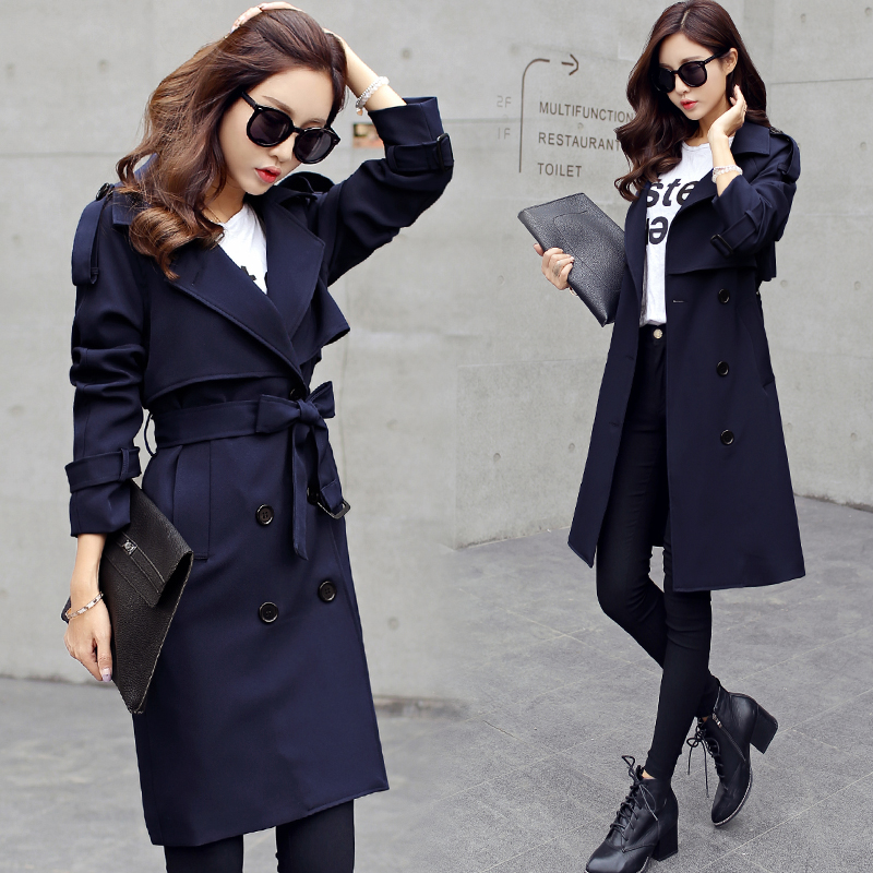 New Spring And Autumn In The Long Section Of The British Wind Slim Was Whin Fashion Temperament Color Coat
New Spring And Autumn In The Long Section Of The British Wind Slim Was Whin Fashion Temperament Color Coat