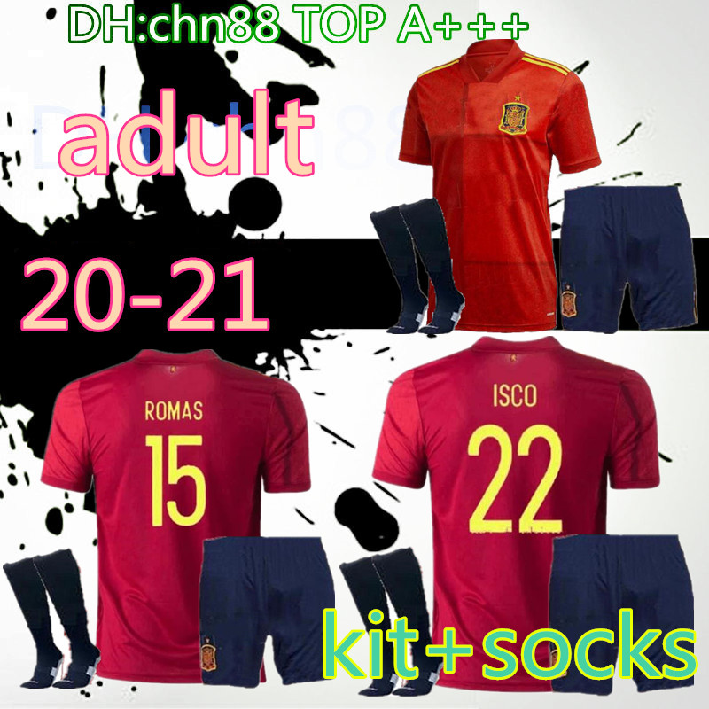 2020 2021 spain soccer jersey adult kit+socks red 20 21 men camiseta de fútbol SERGIO A.INIESTA koke ASENSIO SILVA isco football uniform, Image
2020 2021 spain soccer jersey adult kit+socks red 20 21 men camiseta de fútbol SERGIO A.INIESTA koke ASENSIO SILVA isco football uniform, Image