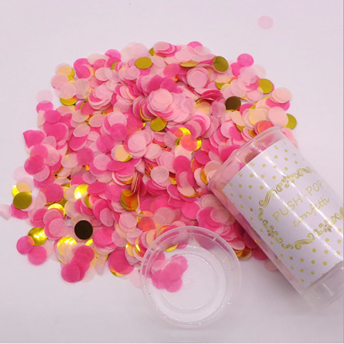 Manufacturing Tool Atmosphere Mini Round Confetti Dot Party Supplies WeddingHappy Birthday Push Confetti Confetti Pop Paper Flowe4741582