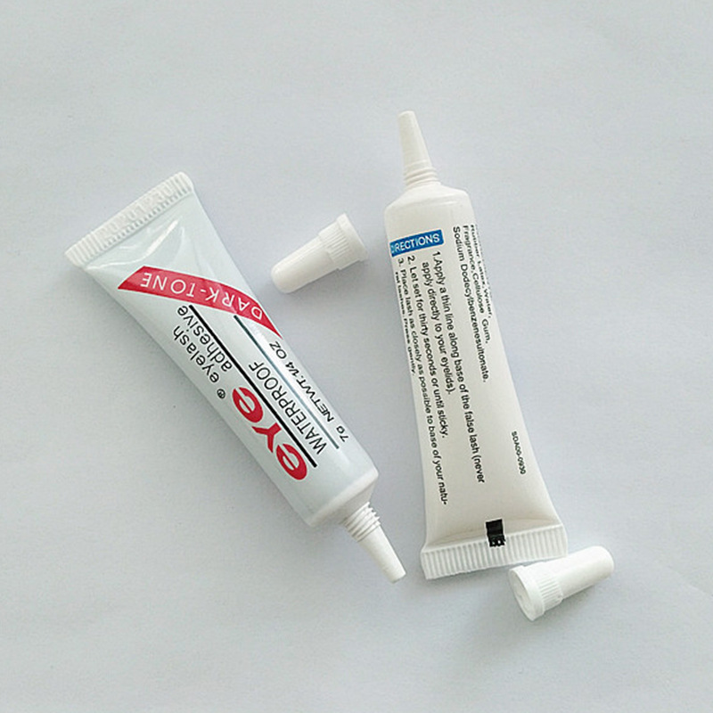 Dark & White Eye Lash Glue Makeup Adhesive Waterproof False Eyelashes Adhesives with packing Practical Eyelash