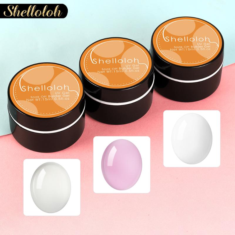 Shelloloh 15ml Clear/Pink/White Nail Extension For Nail Art UV Gel Soak Off Builder Gel For Multifunctional UV
Shelloloh 15ml Clear/Pink/White Nail Extension For Nail Art UV Gel Soak Off Builder Gel For Multifunctional UV