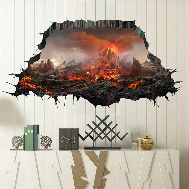 Retail 6 styles Kids Halloween 3d wall stickers Children Volcanic magma Room Removable home decor wall art sticker Wallpapers
Retail 6 styles Kids Halloween 3d wall stickers Children Volcanic magma Room Removable home decor wall art sticker Wallpapers