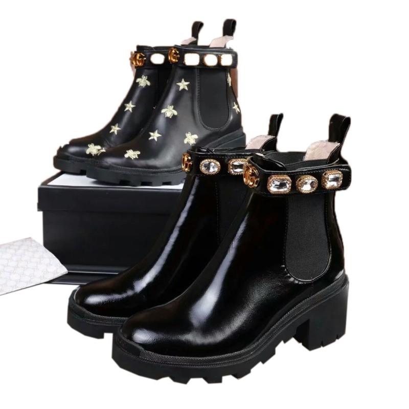 Fashion Diamonds 100% Real Leather Martin boots Designer Ladies short boots cLuxury Bee women Shoes Real Leather High heeled 6 cm, Colour 1
Fashion Diamonds 100% Real Leather Martin boots Designer Ladies short boots cLuxury Bee women Shoes Real Leather High heeled 6 cm, Colour 1