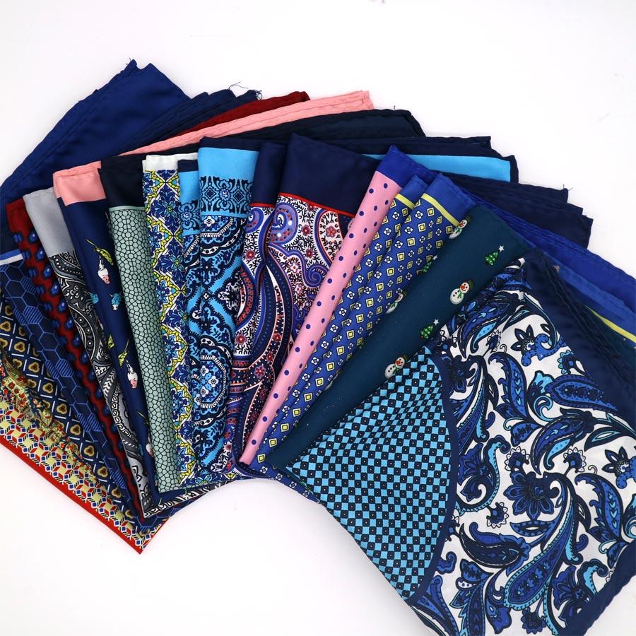New Popular 32 X 32 CM Large Handkerchief Man Paisley Flower Dot Pocket Square Men Paisley Casual Hankies for Men Suit3274591