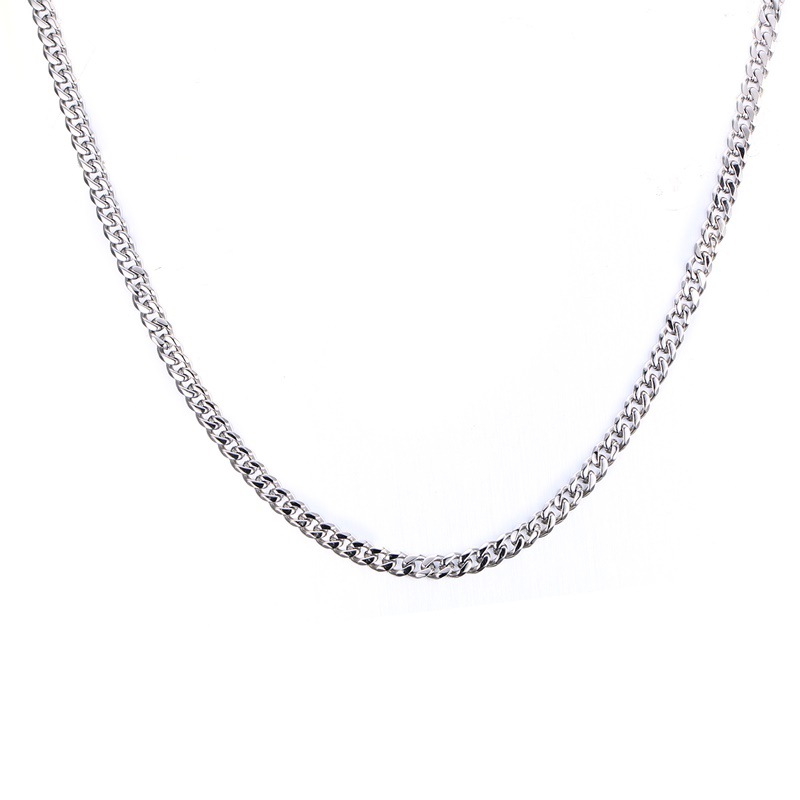 Designer Chain Fashion Jewelry Stainless steel Men Women Necklaces 8k Gold Titanium Necklace Male Chains Sier Black Color
