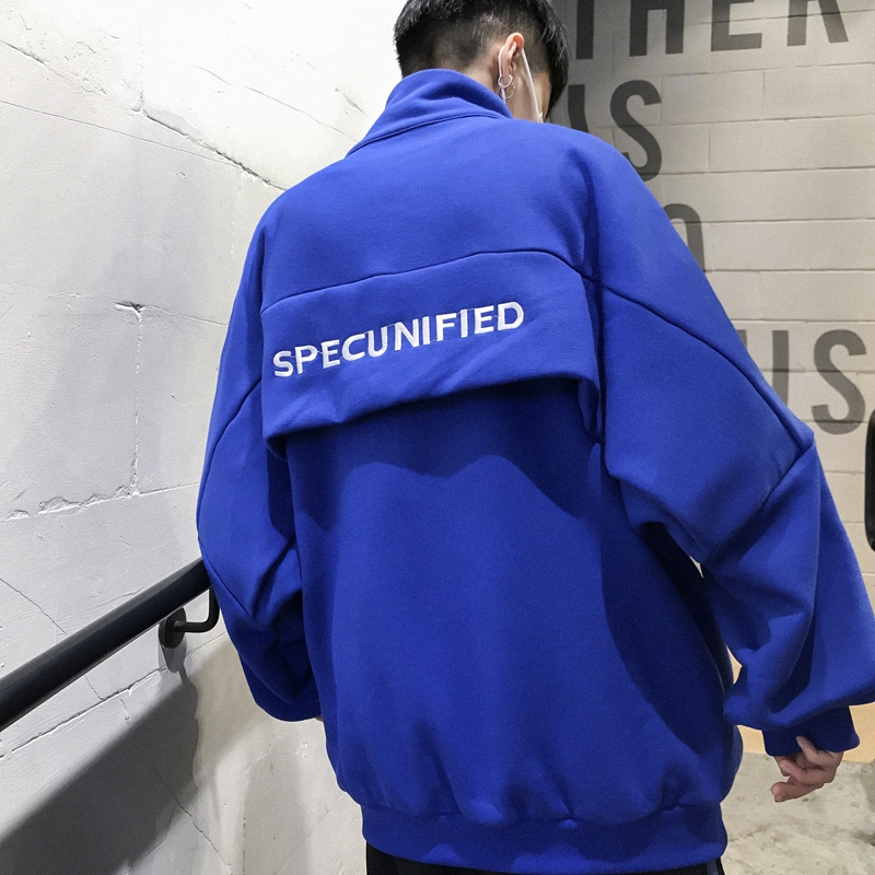 2019 spring and autumn and winter original creation collar letter casual sweatshirt forro man tracksuit Direct Selling, Black
2019 spring and autumn and winter original creation collar letter casual sweatshirt forro man tracksuit Direct Selling, Black