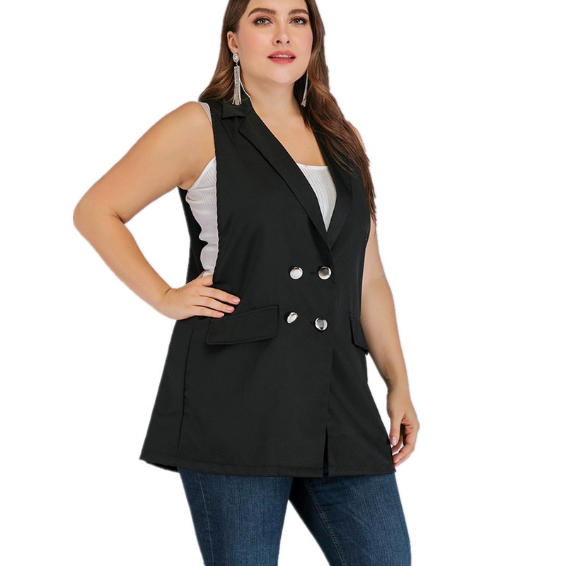 Plus Size Black Vest Spring and Autumn Vest Sleeve Jackets women thin coat and jackets
Plus Size Black Vest Spring and Autumn Vest Sleeve Jackets women thin coat and jackets