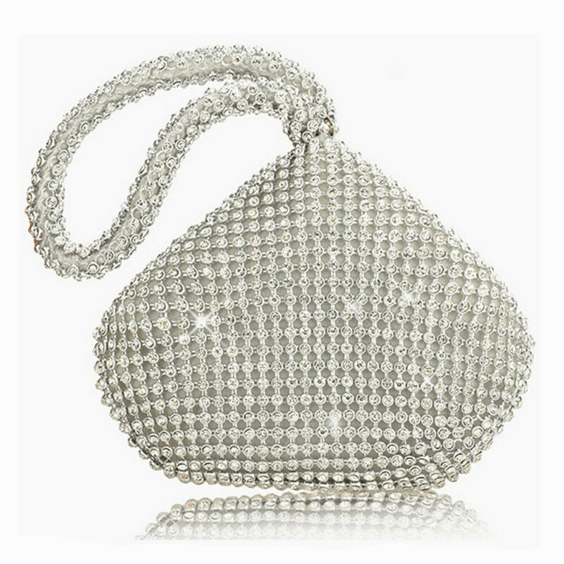 Women Ladies Handbags Silver pouch Crystal Diamante Ladies Party Evening Wedding Clutch Hand Bag Puese /BY
Women Ladies Handbags Silver pouch Crystal Diamante Ladies Party Evening Wedding Clutch Hand Bag Puese /BY