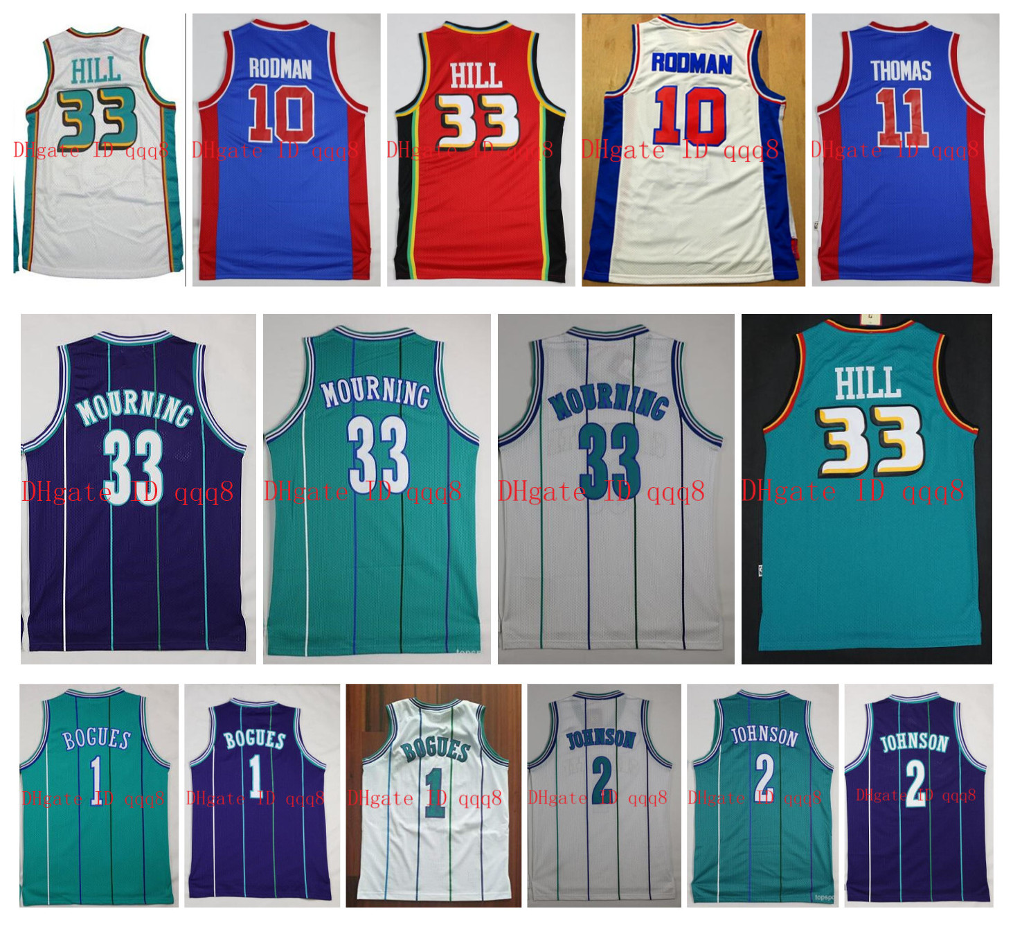 NCAA 1 Muggsy Bogues 2 Larry Johnson Jersey 33 Alonzo Mourning 33 Grant Hill 11 Murray Thomas 10 Dennis Rodman 100% Stitched Basketball, Black
NCAA 1 Muggsy Bogues 2 Larry Johnson Jersey 33 Alonzo Mourning 33 Grant Hill 11 Murray Thomas 10 Dennis Rodman 100% Stitched Basketball, Black