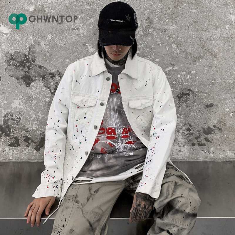 New Fashion Colorful Foil Splash Ink Spot Denim Jackets Coats Men Streetwear Hip hip Casual Jean Jacket Harajuku Coat Male 2020, White
New Fashion Colorful Foil Splash Ink Spot Denim Jackets Coats Men Streetwear Hip hip Casual Jean Jacket Harajuku Coat Male 2020, White