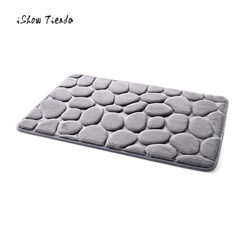 

New Fashion Carpet Home Bathroom Door Floor Mat Rugs Pebble Memory Foam Bath Mat Carpet Floor Mats Soft