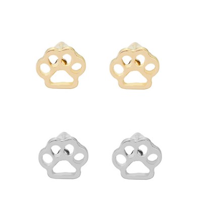 Dogs Print Ear Studs Pet Foot Print Stud Earrings For Girls/Ladies , Gold /Silver Plated
Dogs Print Ear Studs Pet Foot Print Stud Earrings For Girls/Ladies , Gold /Silver Plated
