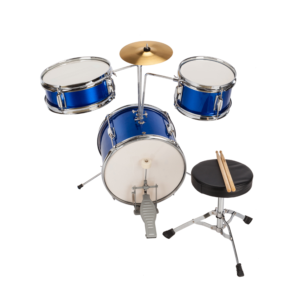 13"x8" 3-Pieces Junior Kids Child Drum Set Kit Pedal Drum Stick Wrench Drum Stool Blue
13"x8" 3-Pieces Junior Kids Child Drum Set Kit Pedal Drum Stick Wrench Drum Stool Blue
