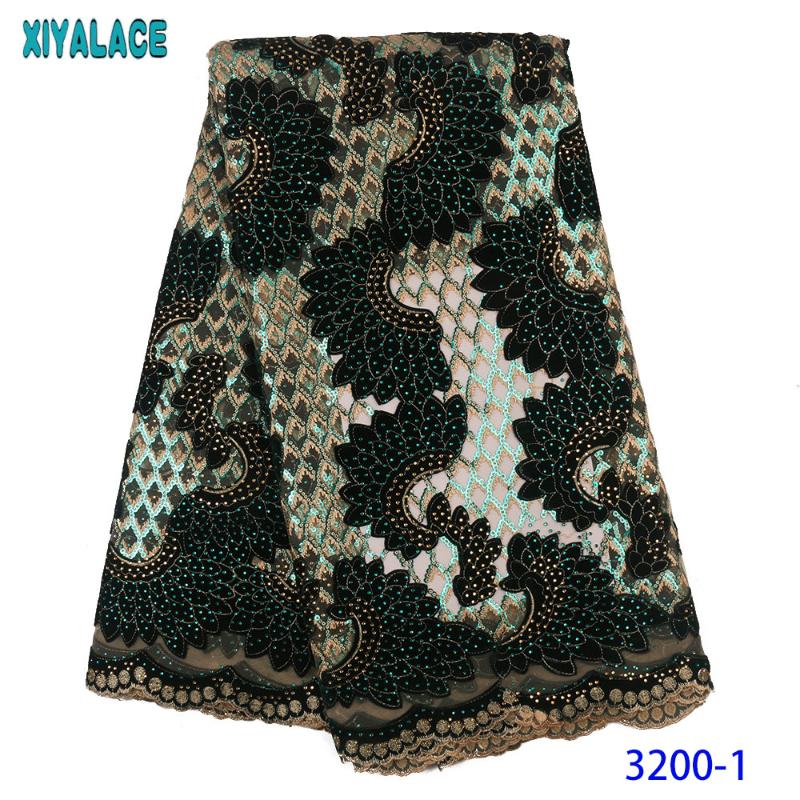 African French Lace Fabric 2020 Velvet Lace Fabric Nigerian Net Embroidered Laces with Sequins Stones for Party KS3200 
African French Lace Fabric 2020 Velvet Lace Fabric Nigerian Net Embroidered Laces with Sequins Stones for Party KS3200