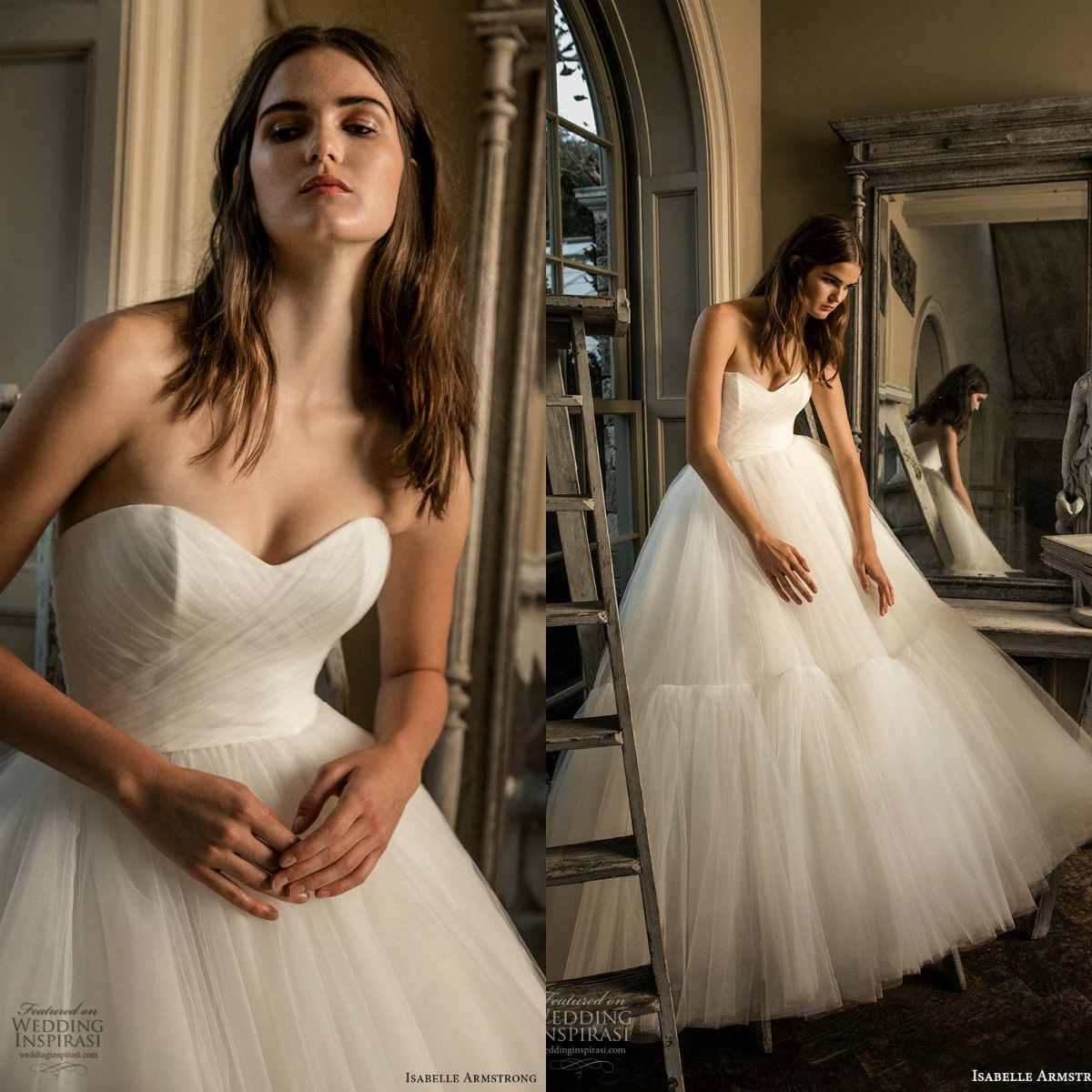 isabelle armstrong wedding dresses sweetheart tulle floor length a line beach bridal gowns plus size robe de marie