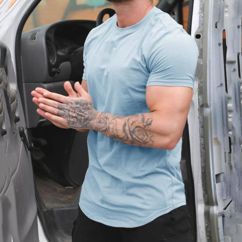 Men Running Sport Cotton T-shirt Gym Fitness Bodybuilding Short sleeve t shirt Summer Male Jogging Training Tees Tops Clothing, Black
Men Running Sport Cotton T-shirt Gym Fitness Bodybuilding Short sleeve t shirt Summer Male Jogging Training Tees Tops Clothing, Black