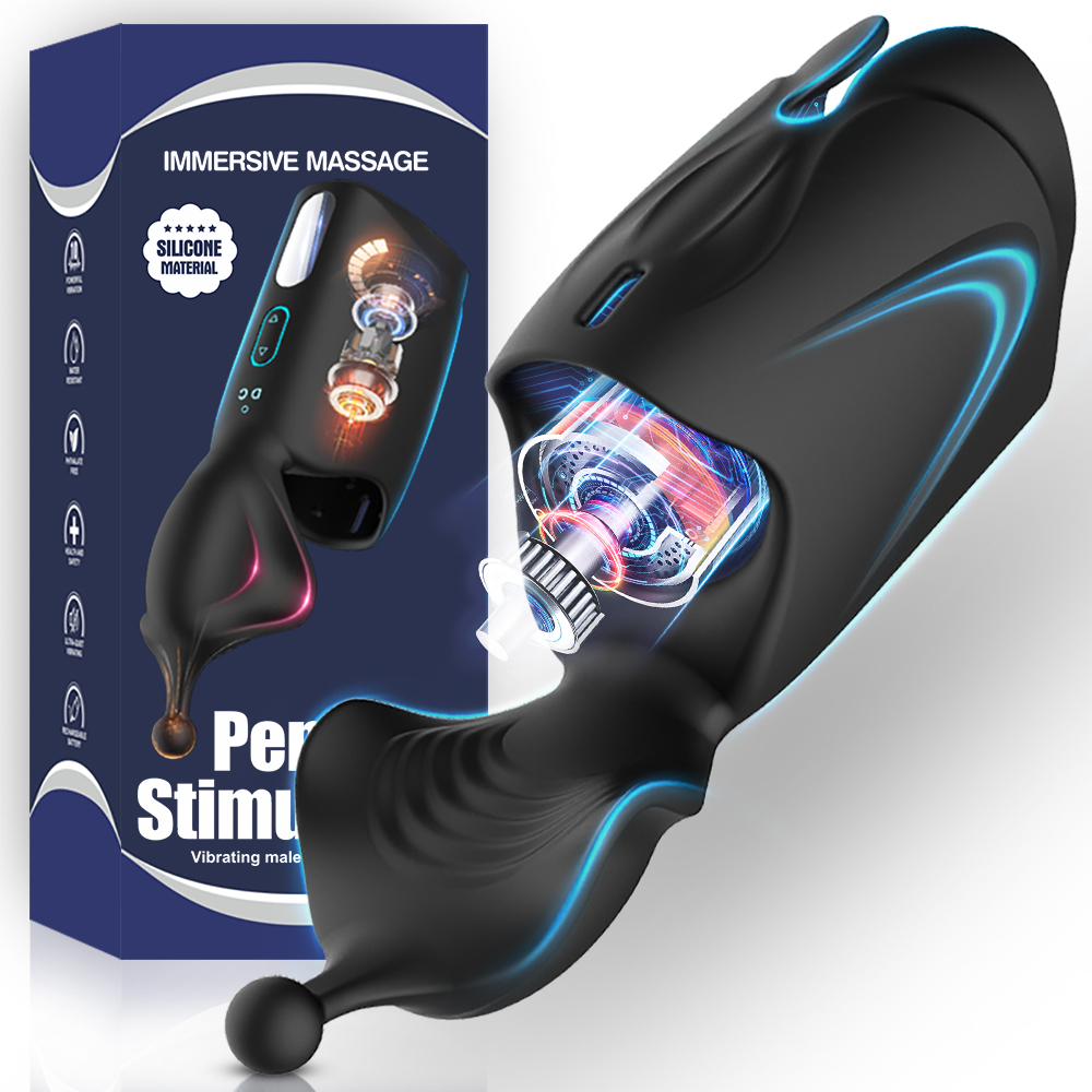 2020 Newest Automatic Glans Vibrator for Men Masturbator Dildo Vibrator Penis Trainer Delay Lasting Trainer Sex Toys for Adults Y200422