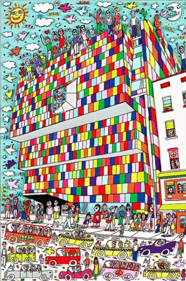 James Rizzi - WAIT FOR ME AT THE WHITNEY Home Decor Handpainted Oil Paintings On Canvas Wall Art Pictures 191224
James Rizzi - WAIT FOR ME AT THE WHITNEY Home Decor Handpainted Oil Paintings On Canvas Wall Art Pictures 191224