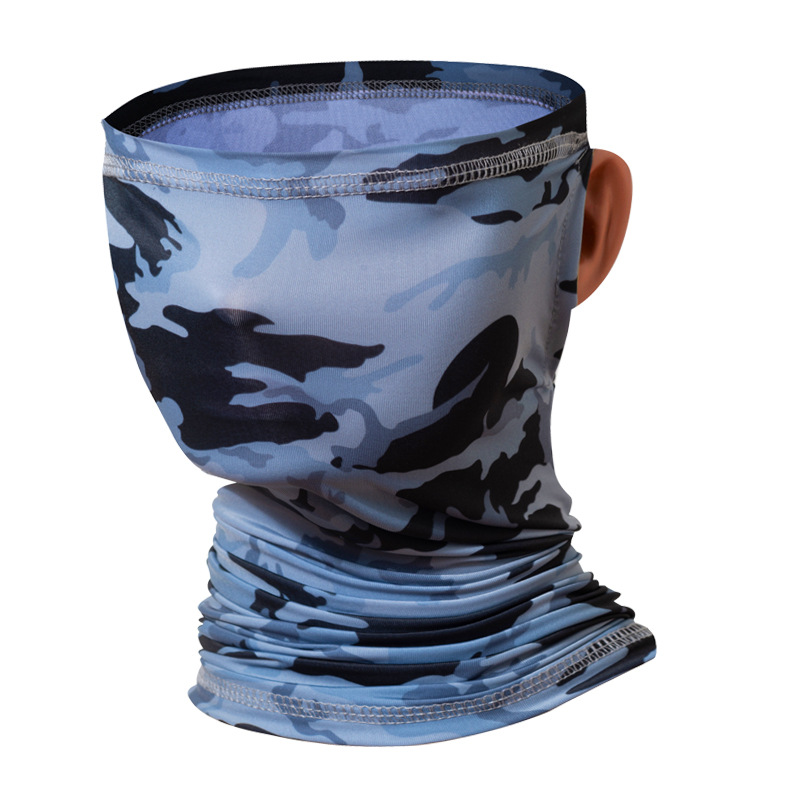 Landscape Painting Outdoor Scarf Mask Men And Women Riding Outdoors Breathable Magic Ice Silk Headscarf Mask Windproof Masks