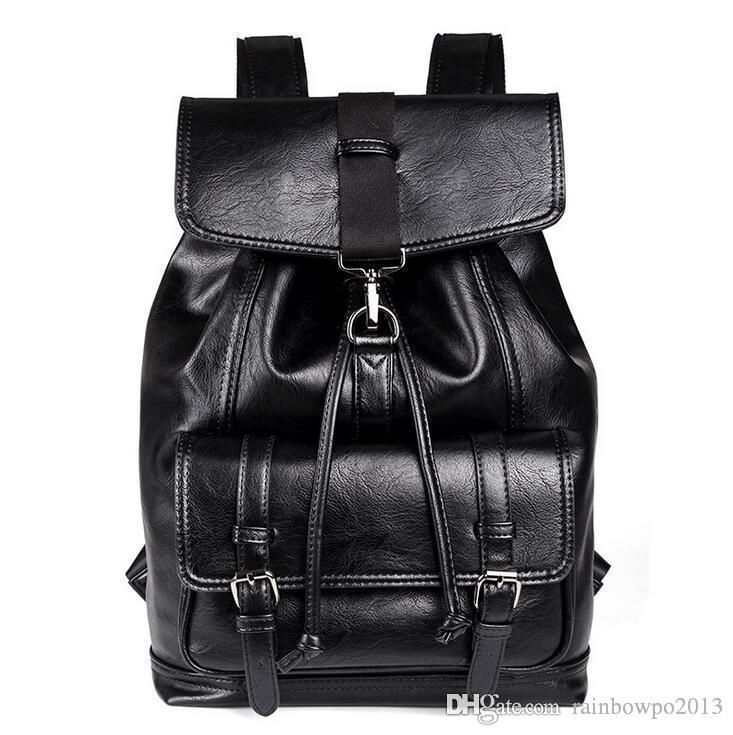 Factory wholesale men bag fashion upgrade PU leather leisure backpack trend flip rope student backpacks simple Korean handbag, Black upgrade version
Factory wholesale men bag fashion upgrade PU leather leisure backpack trend flip rope student backpacks simple Korean handbag, Black upgrade version