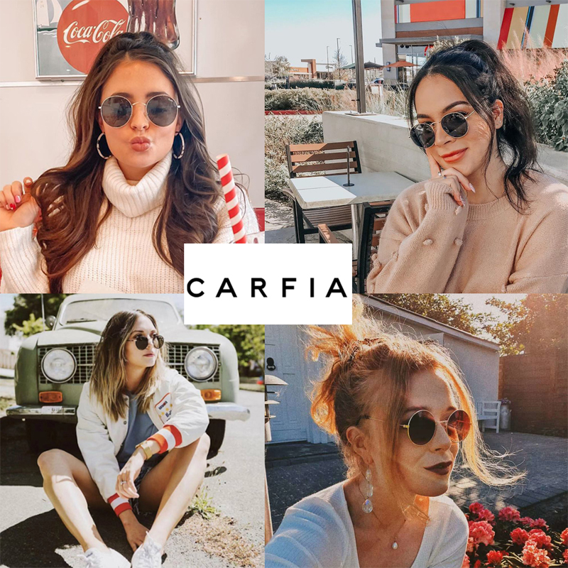 polarized sunglasses women sunglasses carfia 1949 Vintage round designer for men UV protection acatate resin glasses