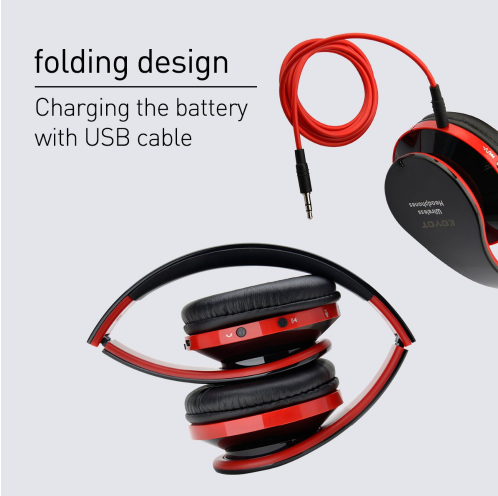 Wireless Bluetooth Headset Headphones Stereo Foldable Sport Earphone bluetooth earphone Microphone headset and earhook 2, Black
Wireless Bluetooth Headset Headphones Stereo Foldable Sport Earphone bluetooth earphone Microphone headset and earhook 2, Black