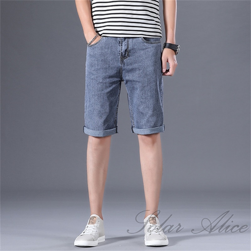 Free Shipping 2020 Men's Summer New Straight Knee Length Denim Shorts High-end Loose Elastic Denim Casual Shorts Light Blue Grey
Free Shipping 2020 Men's Summer New Straight Knee Length Denim Shorts High-end Loose Elastic Denim Casual Shorts Light Blue Grey