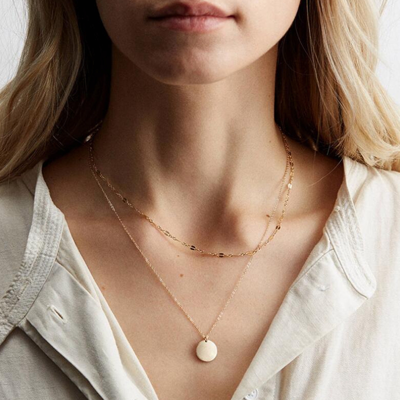 SHDEDE European and American jewelry popular fashion stainless steel necklace double gold-plated necklace 316L clavicle chain
SHDEDE European and American jewelry popular fashion stainless steel necklace double gold-plated necklace 316L clavicle chain