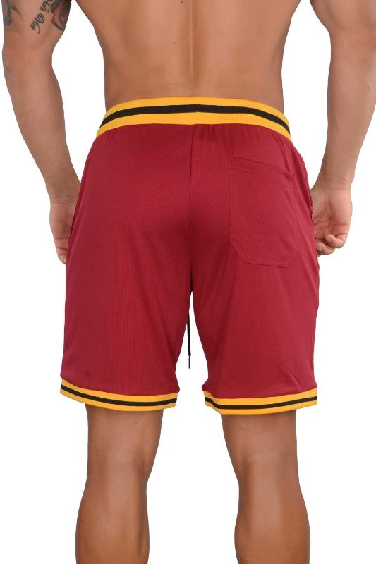 New Men Fitness Bodybuilding Shorts Man Summer Gyms Workout Male Breathable Mesh Quick Dry Sportswear Jogger Beach Short Pants