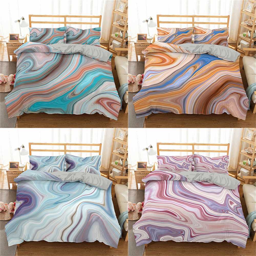 Homesky Colorful Marble Bedding Set Quicksand Abstract Duvet Cover Art Bed Set Microfiber Home Textiles Bedspreads, Cd183-3
Homesky Colorful Marble Bedding Set Quicksand Abstract Duvet Cover Art Bed Set Microfiber Home Textiles Bedspreads, Cd183-3