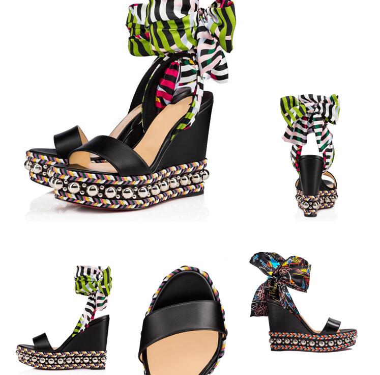 Perfect Summer Red Bottom Wedge Levantine Gladiator Sandals Ankle Strap Women Sandals High Quality Brands Lady Pumps EU35-43, Black
Perfect Summer Red Bottom Wedge Levantine Gladiator Sandals Ankle Strap Women Sandals High Quality Brands Lady Pumps EU35-43, Black