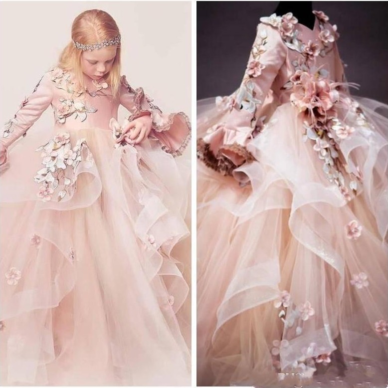 2020 Pricess Beautiful Girl's Pageant Dresses with 3D Floral Appliques jewel Long Sleeves v Back Flower Girl Birthday Party communion Gowns, Orange
2020 Pricess Beautiful Girl's Pageant Dresses with 3D Floral Appliques jewel Long Sleeves v Back Flower Girl Birthday Party communion Gowns, Orange