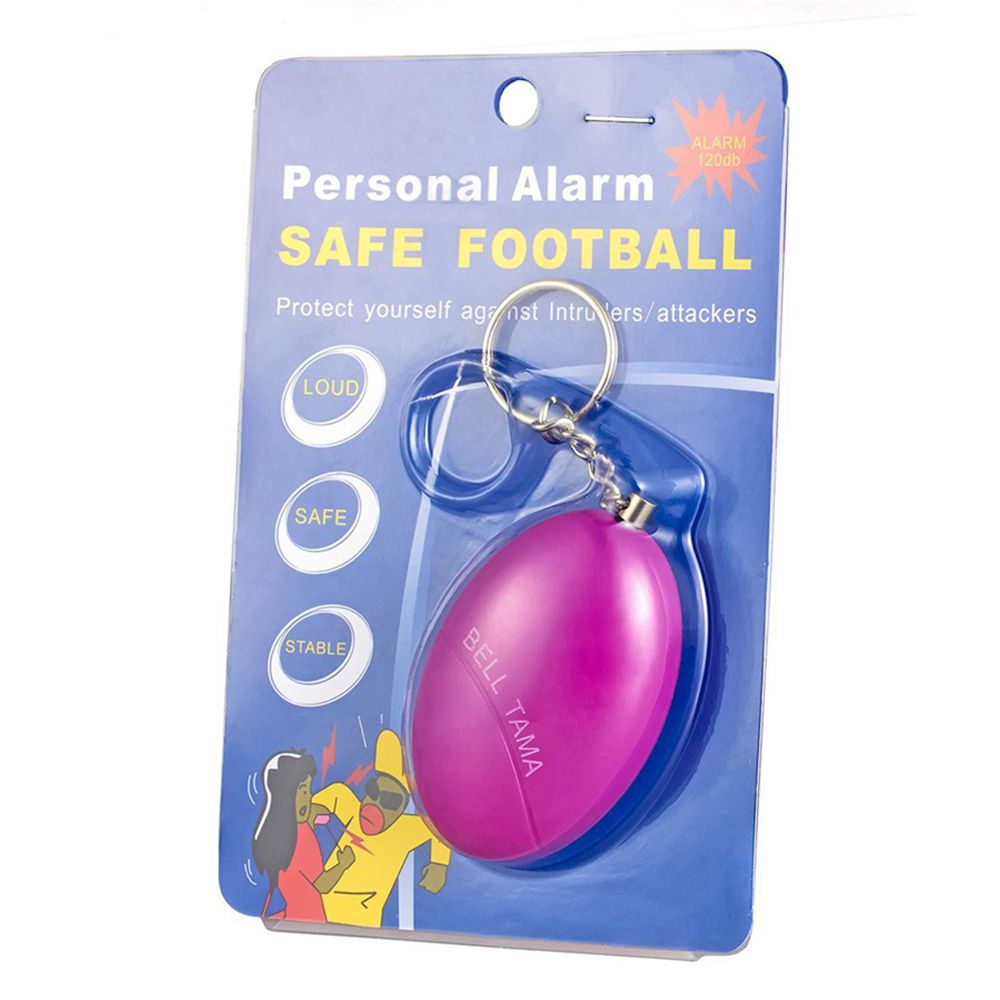 CKC 1pc Personal Anti-Attack Protection Egg Shape Panic SOS Keychain Anti-Defense Alarm System for Girl Child Elderly
