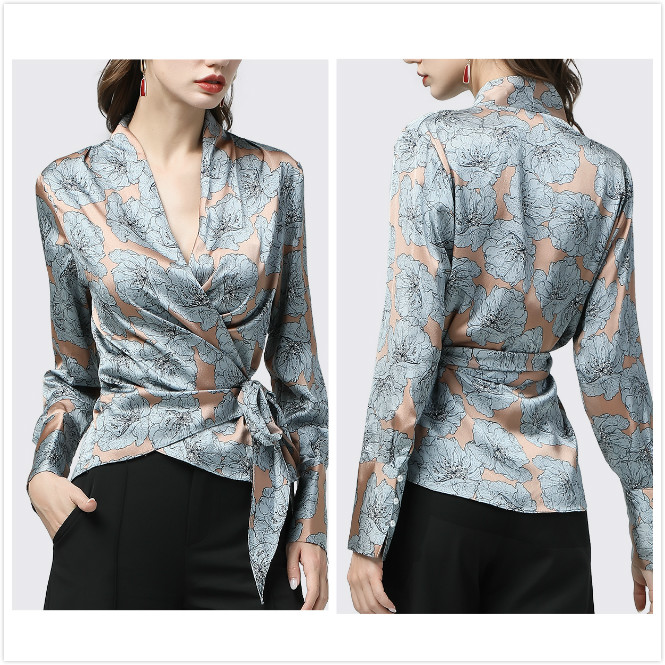 Quality Silk Satin Floral Sexy Shirt Elegant Tops Women Plus Size Lantern Sleeve Lace up Ladies Bow Blouse Loose Casual Office V-Neck Shirts, White
Quality Silk Satin Floral Sexy Shirt Elegant Tops Women Plus Size Lantern Sleeve Lace up Ladies Bow Blouse Loose Casual Office V-Neck Shirts, White