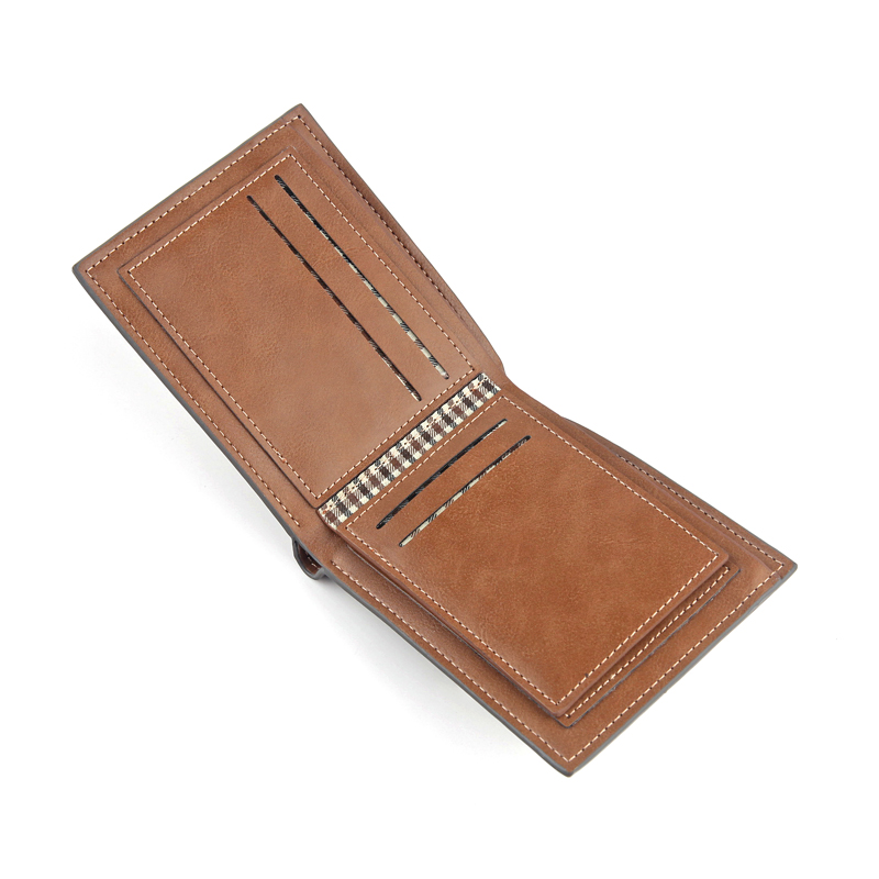 Men's short wallet Europe and the United States fashion leather cross zipper bag three fold multi-function wallet, Grey 
Men's short wallet Europe and the United States fashion leather cross zipper bag three fold multi-function wallet, Grey