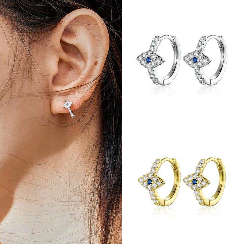 Sterling 925 Authentic Silver Jewelry Bright Eye Hoop Earrings for Women Clear Sparkling CZ Fashion Brincos
Sterling 925 Authentic Silver Jewelry Bright Eye Hoop Earrings for Women Clear Sparkling CZ Fashion Brincos