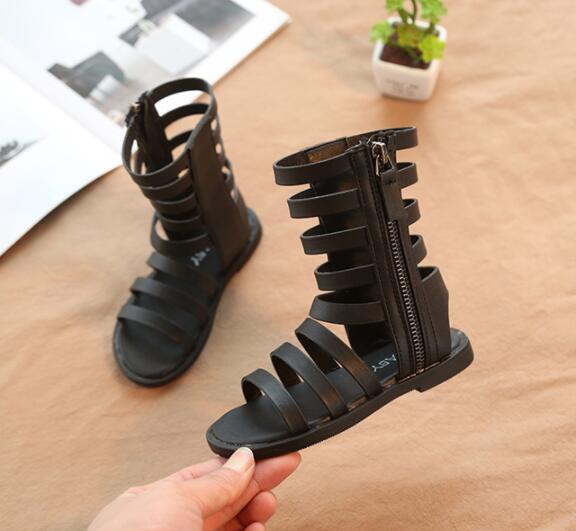 Hot sell Infant/Toddler/Kid/Children Fashion Gladiator Sandals Roman Baby Girl Summer high-boots sandal