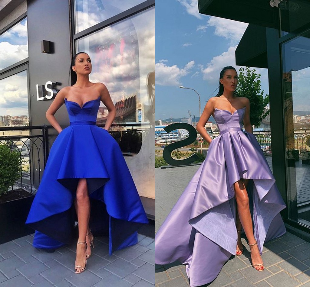 Royal Blue High Low Evening Bridesmaid Dress Satin Sweethearth Ruched Short Front Long Back Homecomin Birthday Party Prom Formal Dresses, Gold
Royal Blue High Low Evening Bridesmaid Dress Satin Sweethearth Ruched Short Front Long Back Homecomin Birthday Party Prom Formal Dresses, Gold
