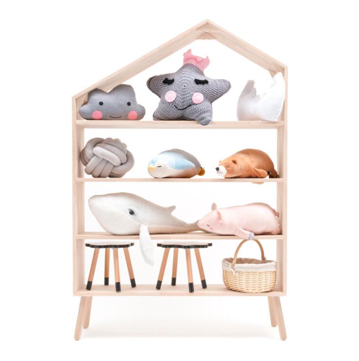 Children Cabinets Ins Nordic children's clothing store shelf Bookshelf display racks toy storage rack