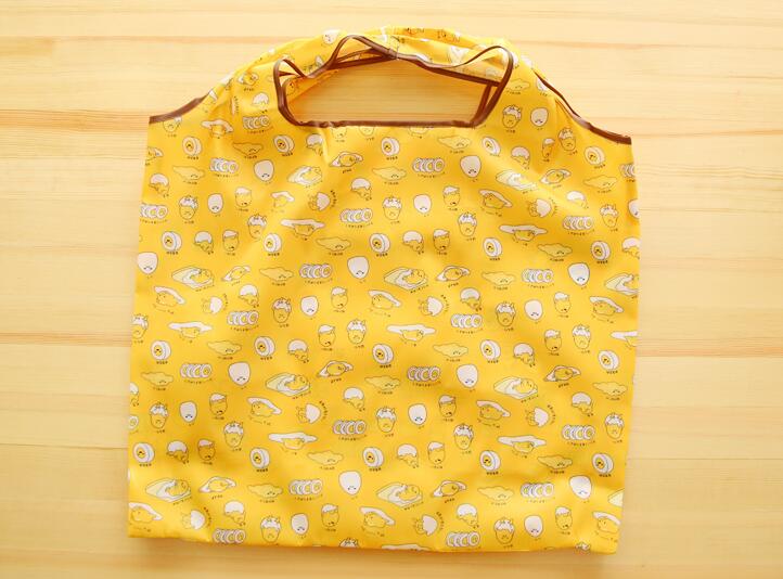 300pcs Shopping Bags Foldable Waterproof Storage Eco Reusable Polyester Cartoon Tote Bag