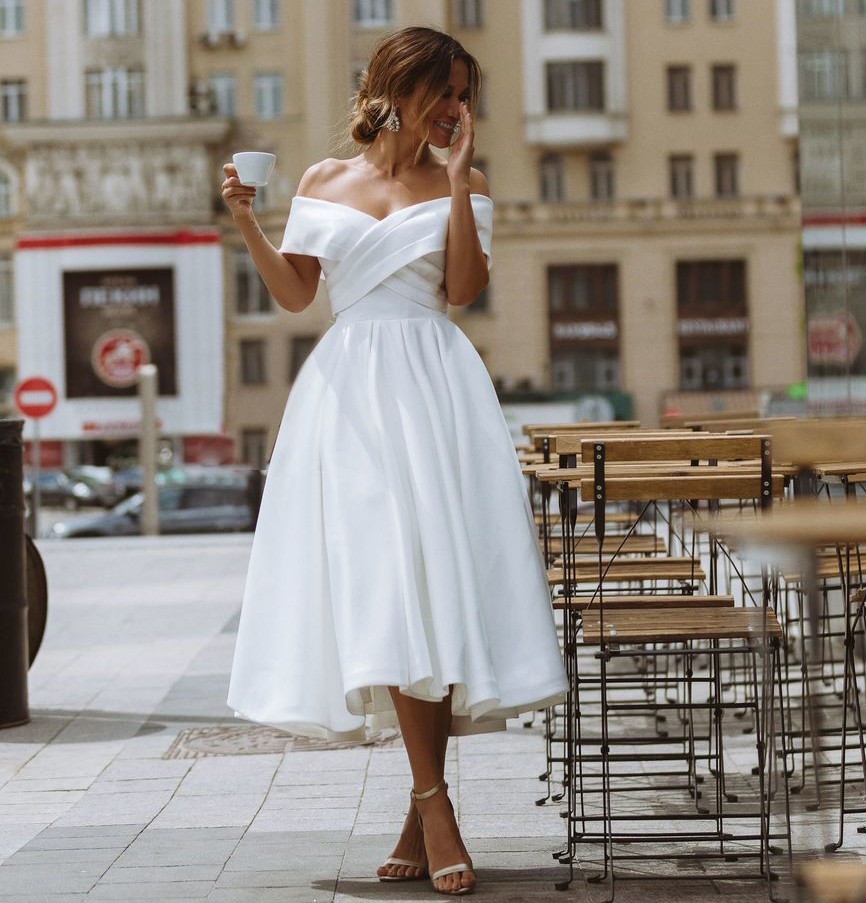 Simple Tea-Length W… - image