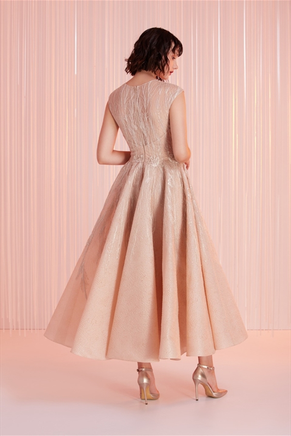 Elegant Evening Dresses Jewel A Line Ankle Length Dress Lace Prom Dress Party Wear Custom Made Red Carpet Gowns