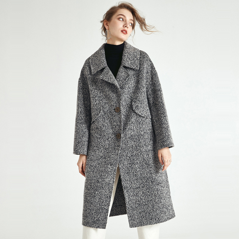 VKBN Women Coats Autumn Winter Long Sleeve Womens Winter Clothing Two Buckles 75% Wool Coat Women, Black
VKBN Women Coats Autumn Winter Long Sleeve Womens Winter Clothing Two Buckles 75% Wool Coat Women, Black