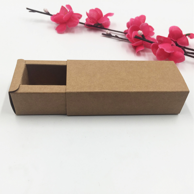 Blank White Kraft Paper Drawer Boxes for Cosmetics Essential Oil Dropper Bottle Jewelry Gift Packaging Box 20pcs- 10 30 50 100ml