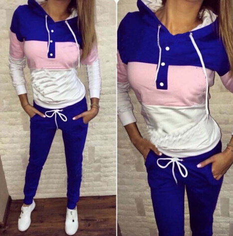 Long Sleeve Casual Suit Set Women Tracksuit Two-Piece Sport Style Outfit Jogging Sweatshirt Fiess Lounge Sportwear B3