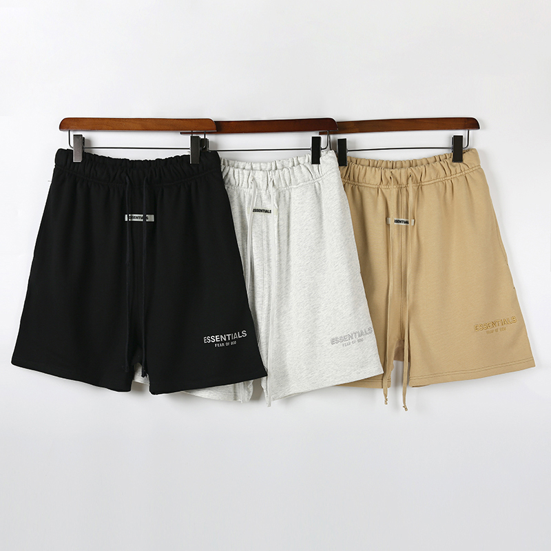 Black Grey Khaki tide shorts 3M reflective drawstring high street men women shorts