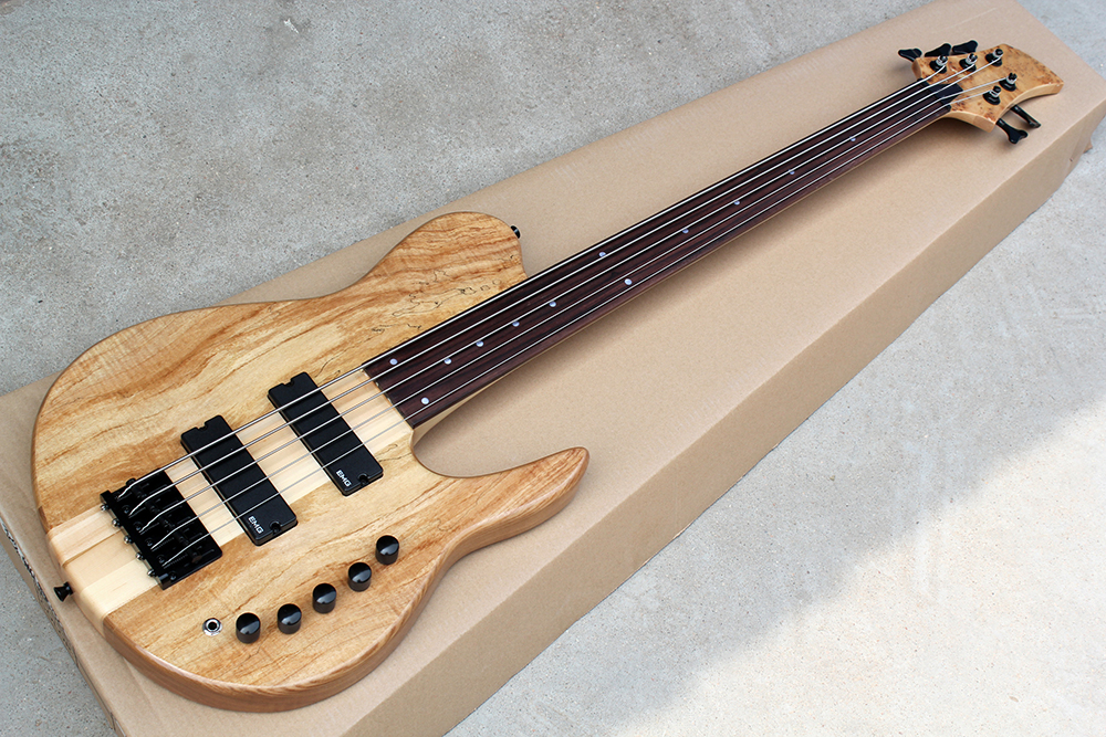 Factory Custom 5-string ASH Neck-Thru-Body Electric Bass Guitar with Rosewood Fretboard,Fretless,Black Hardwares,Offer Customized
Factory Custom 5-string ASH Neck-Thru-Body Electric Bass Guitar with Rosewood Fretboard,Fretless,Black Hardwares,Offer Customized