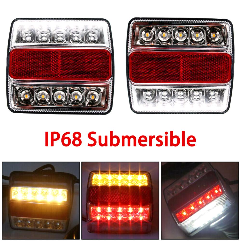 2pcs Turn Tail Light Turn Indicator Signal Turning Lamp Marker Light Rear LED Submersible Trailer Tail Lights Kit Boat Lighting
2pcs Turn Tail Light Turn Indicator Signal Turning Lamp Marker Light Rear LED Submersible Trailer Tail Lights Kit Boat Lighting